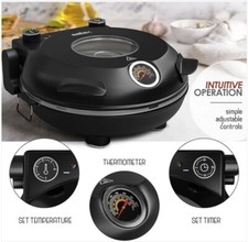 Forno elétrico de pizza Eatex 12” – Máquina de pizza de pedra de bancada interna, 790°F - Novo na caixa comprar usado  Enviando para Brazil