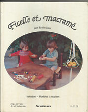 Livre macrame ficelle d'occasion  Thuré