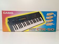 NOVO Teclado Eletrônico Casio CTK-50 49 Teclas, Anos 100 de Tons e Ritmos - Vintage comprar usado  Enviando para Brazil