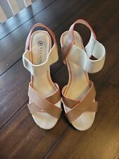 Zapatos para mujer Versona accesorios tacones de cuña 10 M usados una vez segunda mano  Embacar hacia Mexico