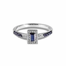Usado, Anel de prata feminino série R2-D2 joias finas corte baguette azul e CZ Star War comprar usado  Enviando para Brazil
