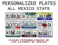 PLACA DECORATIVA AUTO ESTADOS MÉXICO/ Placas Personalizadas Carro Estados México comprar usado  Enviando para Brazil