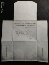 Scheda elettorale fasci usato  Piacenza