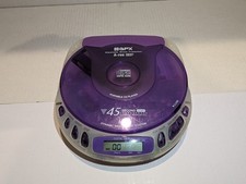Reproductor de CD de disco compacto portátil GPX C3943CT púrpura y transparente PROBADO funcionando segunda mano  Embacar hacia Mexico