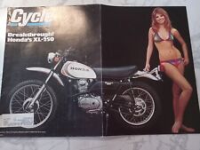 CYCLE MAGAZINE-APRIL 1972-HONDA XL250-NORTON 810-STUNTMAN-TRIALS-B TO V-VINTAGE segunda mano  Embacar hacia Mexico