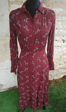 Robe flore bordeaux d'occasion  Nogent