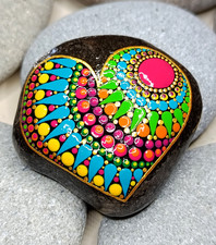 Herz mandala stein gebraucht kaufen  Friedrichshafen