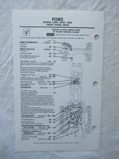 Dados da tabela de serviço de lubrificação de trator Ford 5600 6600 7600 1980 comprar usado  Enviando para Brazil
