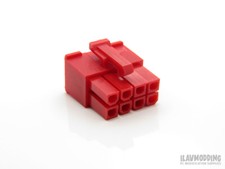 PC 8 pinos PCI-E / 8 pinos conector modular carcaça fêmea - VERMELHO [1 peça] comprar usado  Enviando para Brazil