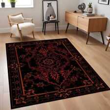 Tapete Mystic vermelho e preto com padrões góticos ousados, tapete escuro místico com Fiery R comprar usado  Enviando para Brazil