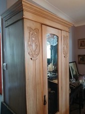 Wardrobe art nouveau for sale  EXETER