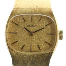 Relógio de pulso Orient ORIENT manual vento quadrado cor ouro Q120449 GY18 MQ masculino comprar usado  Enviando para Brazil