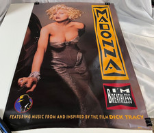 Pôster promocional Madonna 'I'm Breathless' EUA 35"x23" 1990 música de OST DICK TRACY comprar usado  Enviando para Brazil