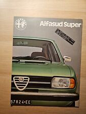 Alfasud super brochure for sale  Shipping to Ireland