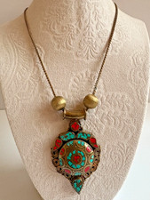 Tibetan brass coral for sale  Philadelphia