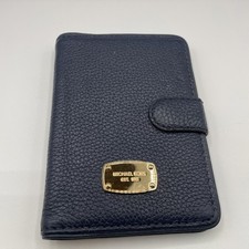 Carteira cartão Michael Kors jet set passaporte estojo couro azul marinho nova comprar usado  Enviando para Brazil