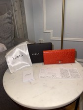 Furla orange ostrich for sale  Hoboken