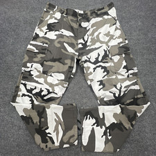 Calça cargo ROTHCO masculina XL 39-42 x 32 cinza preta camuflada Storm Trooper folgada comprar usado  Enviando para Brazil