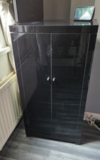 Black gloss cabinet for sale  WHITLEY BAY