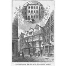 LONDRES A Trombeta Depois do Duque de York em Shire Lane Estampa Antiga 1892 comprar usado  Enviando para Brazil