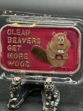 Clean Beavers Get More Wood Esmalte Postal Express Perfeito 999 Prata Art Bar #8/20 comprar usado  Enviando para Brazil