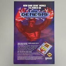 GAME GENIE AMPLIFICADOR DE VIDEOGAME SEGA GENESIS GALOOB 1992 VINTAGE ANÚNCIO RETRÔ comprar usado  Enviando para Brazil