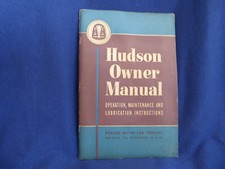 Manual del propietario Hudson 1950 instrucciones de operación, mantenimiento y lubricación segunda mano  Embacar hacia Mexico