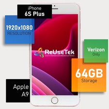 iPhone 6S Plus | 5,5" | Retina HD /w 3D Touch💎| 64GB | Apenas Verizon | Ouro Rosa comprar usado  Enviando para Brazil