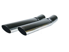 Usado, VW BUG 10" 26cm extremidades de tubo traseiro curvo PAR pontas de escape T1 BEETLE T2 BUS GHIA T3 comprar usado  Enviando para Brazil