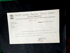 Certificato gruppo rionale usato  Roma