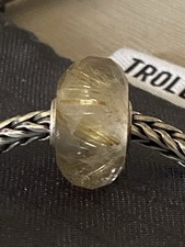Trollbeads golden rutilated for sale  TORQUAY