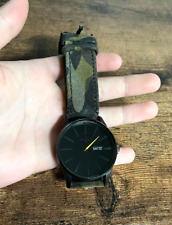 Relógio de quartzo masculino Nixon Sentry 42 mm aço inoxidável couro preto/verde exército comprar usado  Enviando para Brazil