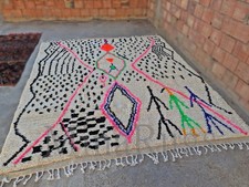 Tapete Marroquino de Lã Personalizado - Tapete Branco Rosa Abstrato Feito à Mão Área Boho Tapete Boho, usado comprar usado Tapete Marroquino de Lã Personalizado - Tapete Branco Rosa Abstrato Feito à Mão Área Boho Tapete Boho, usado comprar usado  Enviando para Brazil