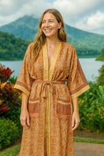 Pura Seda Beige Y Marrón Kimono Largo Vestido Traje Niña Mujer KMO5293, usado comprar usado Pura Seda Beige Y Marrón Kimono Largo Vestido Traje Niña Mujer KMO5293, usado comprar usado  Enviando para Brazil