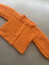 Hand knitted orange for sale  MANCHESTER