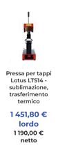 Lotus termopressa usato  Milano