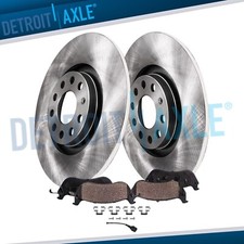 Rotores de disco traseiros 10,24" (260mm) + pastilhas de freio de cerâmica para 2005 - 2010 VW Jetta comprar usado  Enviando para Brazil