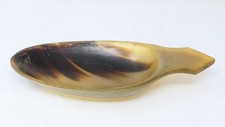 Cuchara de cuerno de bovino natural tallada con cuenco ovalado con mango acampanado hecha a mano segunda mano  Embacar hacia Mexico