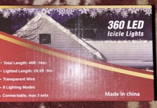 Christmas lightsled icycle for sale  Springfield