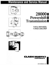 MANUAL DE MANUTENÇÃO E SERVIÇO CLARK HURTH 28000 R-HR & MHR Transmissão comprar usado  Enviando para Brazil