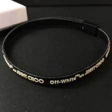 Pulseira de borracha Jimmy Choo Constance logotipo preta/2BC3535 comprar usado  Enviando para Brazil
