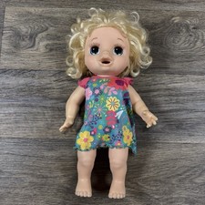 BABY ALIVE Happy Hungry Interactive Soft Face Baby Doll Blonde Talks Eats comprar usado  Enviando para Brazil