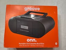 onn. Boombox de CD/Cassette Portátil con Tecnología Inalámbrica Bluetooth, Negro segunda mano  Embacar hacia Mexico