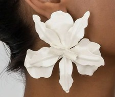 White floral earrings for sale  Stone Mountain