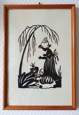 Altes scherenschnittbild frosc gebraucht kaufen  Fürstenberg/Havel