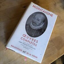 Pleiade montaigne oeuvres d'occasion  Sommières