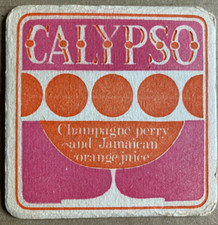 SPARKLING CALYPSO JAMAICANO SUCO DE LARANJA CHAMPANHE PERRY BEBIDAS CERVEJA BAR TAPETE comprar usado  Enviando para Brazil