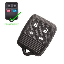 Bolsa estojo capa chaveiro carro silicone 4 botões para Ford Focus Mustang para Lincoln comprar usado  Enviando para Brazil