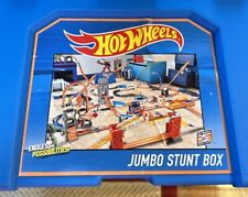 Hot Wheels Track Builder Jumbo Stunt Box Usado Pistas Rápidas Pizza Curvas segunda mano  Embacar hacia Argentina