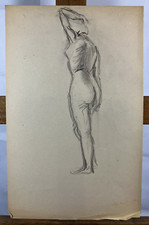 Dessin ancien fusain d'occasion  Vannes